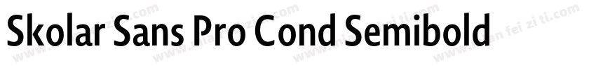 Skolar Sans Pro Cond Semibold Itali字体转换